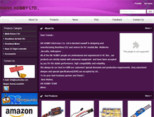 Tablet Screenshot of hawkhobby.com